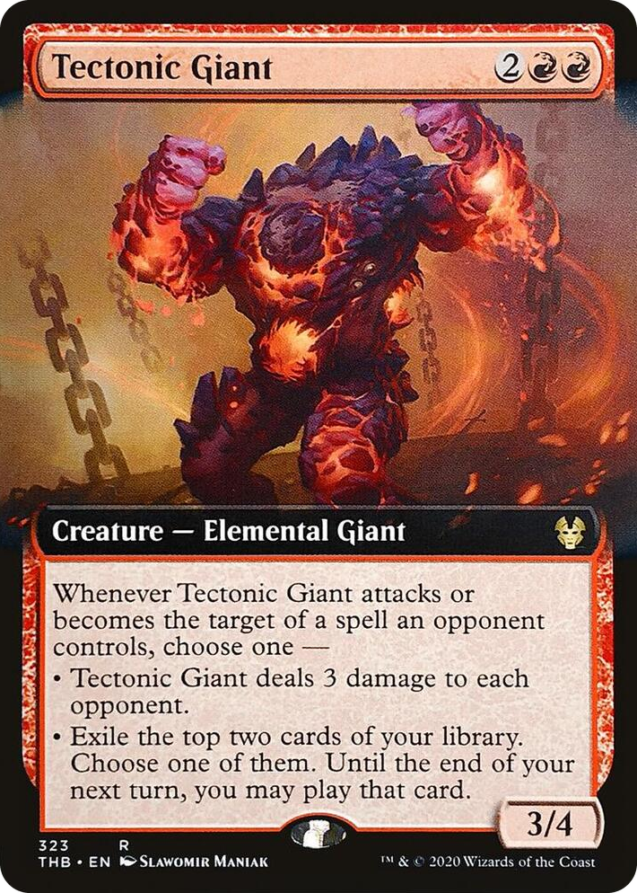 0323 Tectonic Giant (Extended Art) R Theros Beyond Death