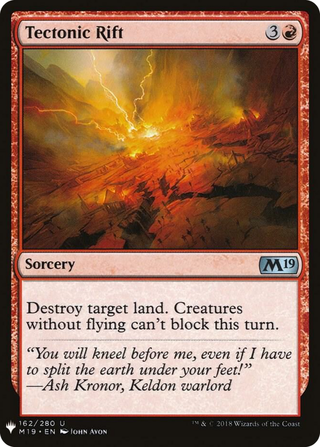 0162 Tectonic Rift U The List Reprints