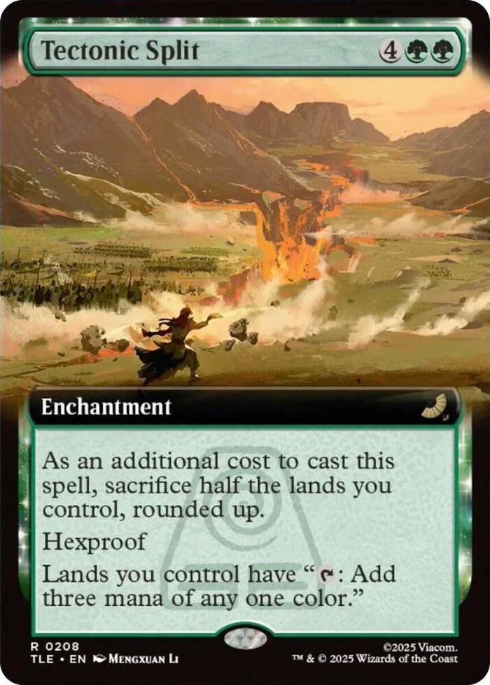 Tectonic Split (Extended Art) #208 R - The Last Airbender: Eternal-Legal Pokemon card
