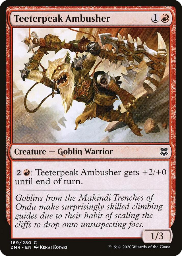 0169 Teeterpeak Ambusher C Zendikar Rising