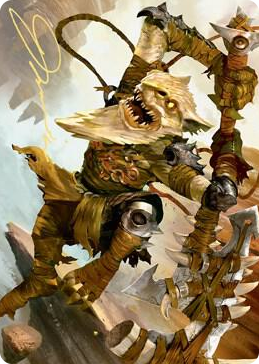 0067 Teeterpeak Ambusher Art Card (Gold-Stamped Signature) S Art Series: Zendikar Rising