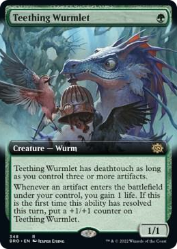 0348 Teething Wurmlet (Extended Art) R The Brothers' War