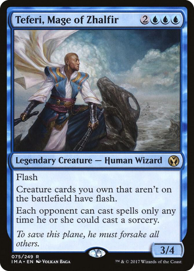 0075 Teferi, Mage of Zhalfir R Iconic Masters