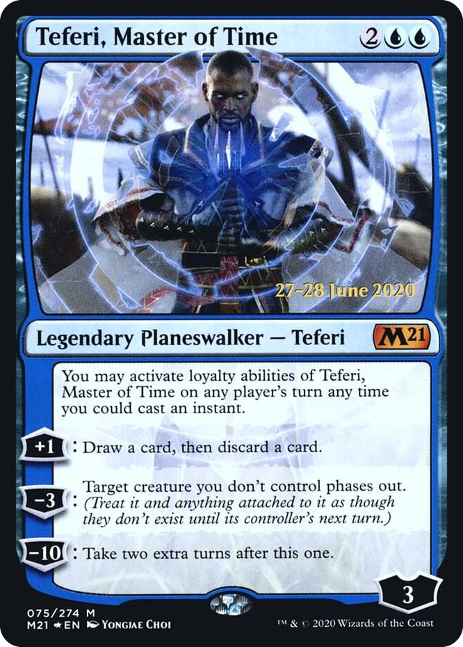 Teferi, Master of Time #75 M - Prerelease Cards Pokemon card