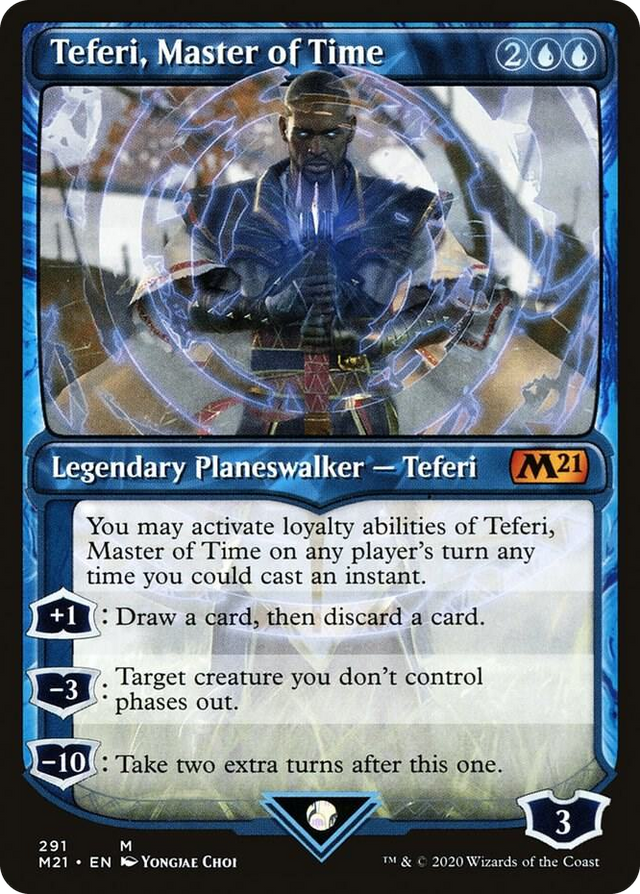 0291 Teferi, Master of Time (Showcase) (291) M Core Set 2021