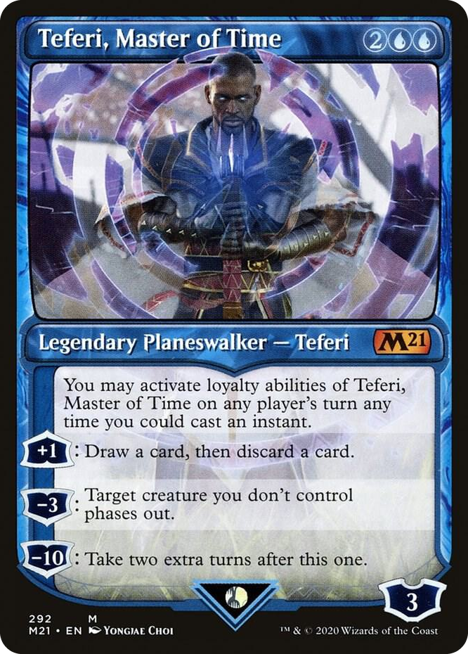0292 Teferi, Master of Time (Showcase) (292) M Core Set 2021