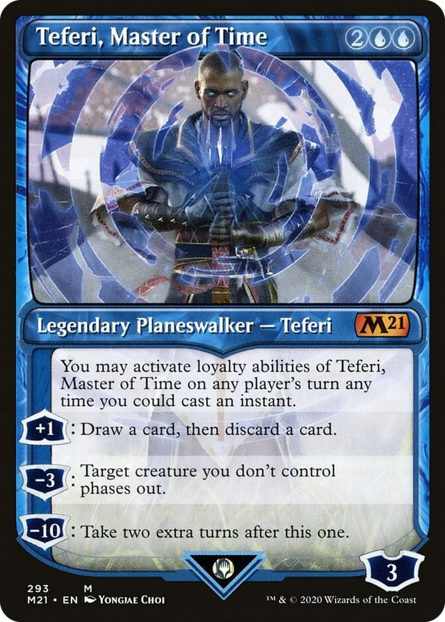 0293 Teferi, Master of Time (Showcase) (293) M Core Set 2021
