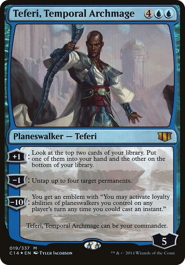 0019 Teferi, Temporal Archmage (Commander 2014) M Oversize Cards