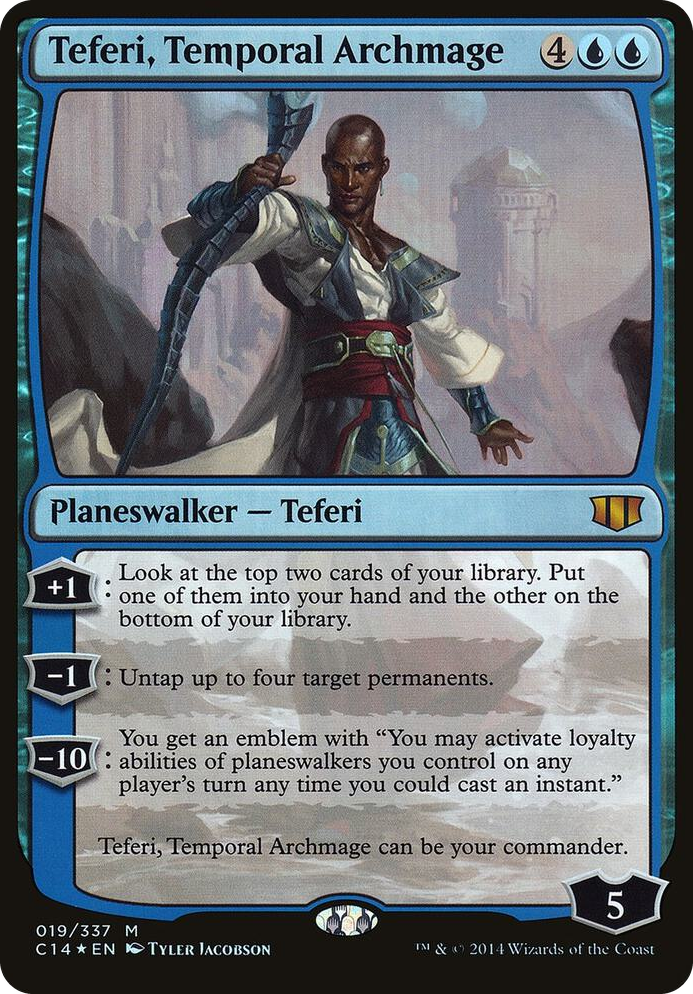 Teferi, Temporal Archmage (Commander 2014) #19 M - Oversize Cards Pokemon card