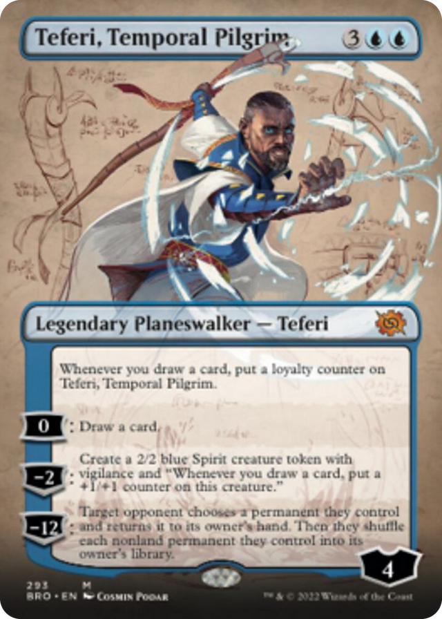 0293 Teferi, Temporal Pilgrim (Borderless) M The Brothers' War