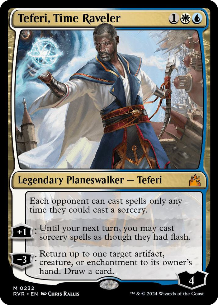 Teferi, Time Raveler #232 M - Ravnica Remastered Pokemon card
