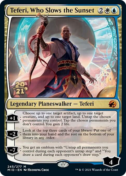 0245 Teferi, Who Slows the Sunset M Prerelease Cards