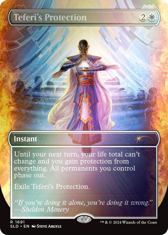 Teferi's Protection (1691) (Rainbow Foil) #1691 R - Secret Lair Drop Series Pokemon card