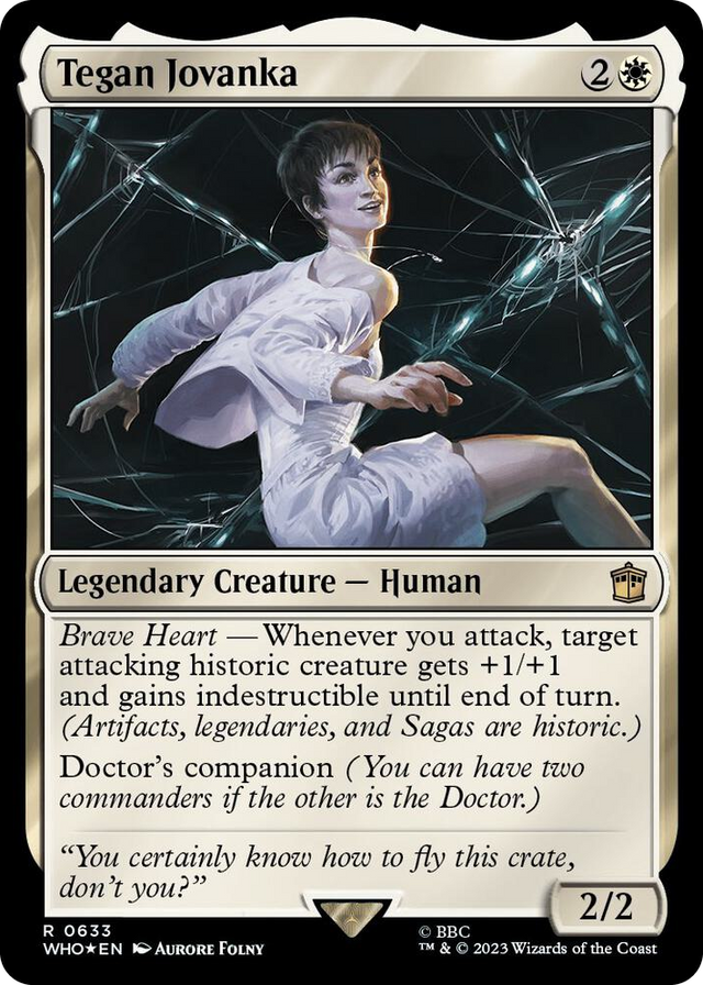 0633 Tegan Jovanka (Surge Foil) R Universes Beyond: Doctor Who