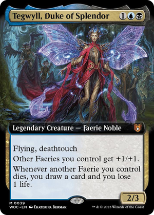 0039 Tegwyll, Duke of Splendor (Extended Art) M Commander: Wilds of Eldraine