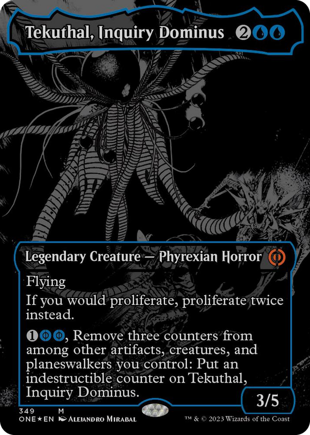0349 Tekuthal, Inquiry Dominus (Oil Slick Raised Foil) M Phyrexia: All Will Be One