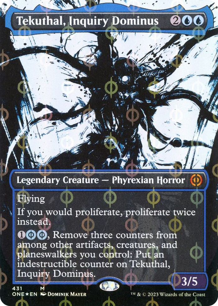 Tekuthal, Inquiry Dominus (Showcase) (Step-and-Compleat Foil) #431 M - Phyrexia: All Will Be One Pokemon card