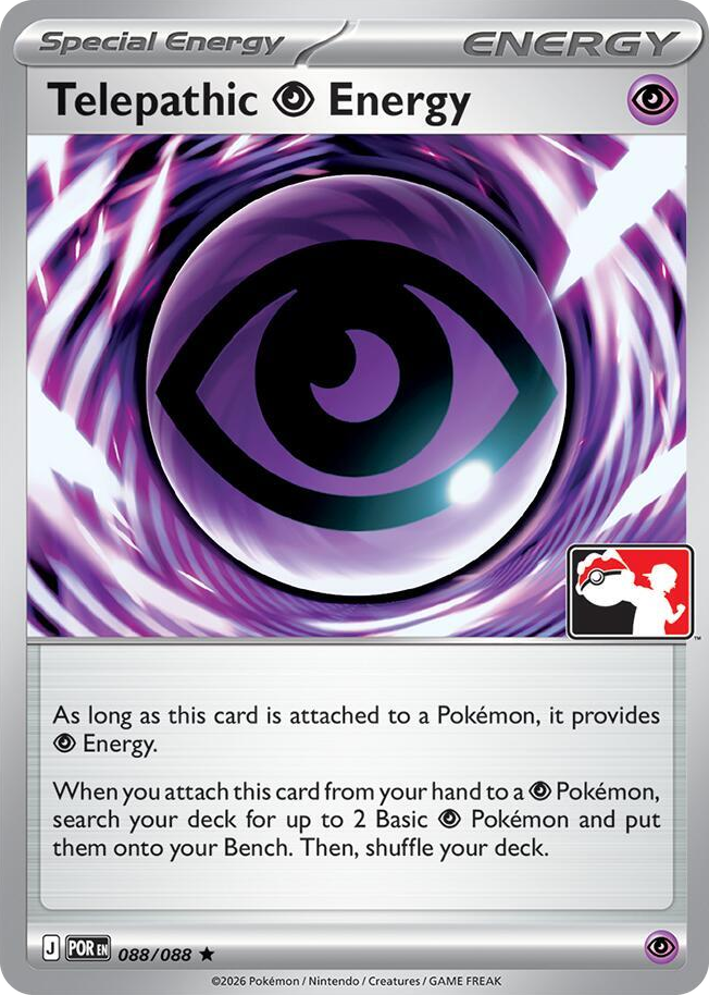 0088 Telepathic Psychic Energy Rare Prize Pack Series Cards