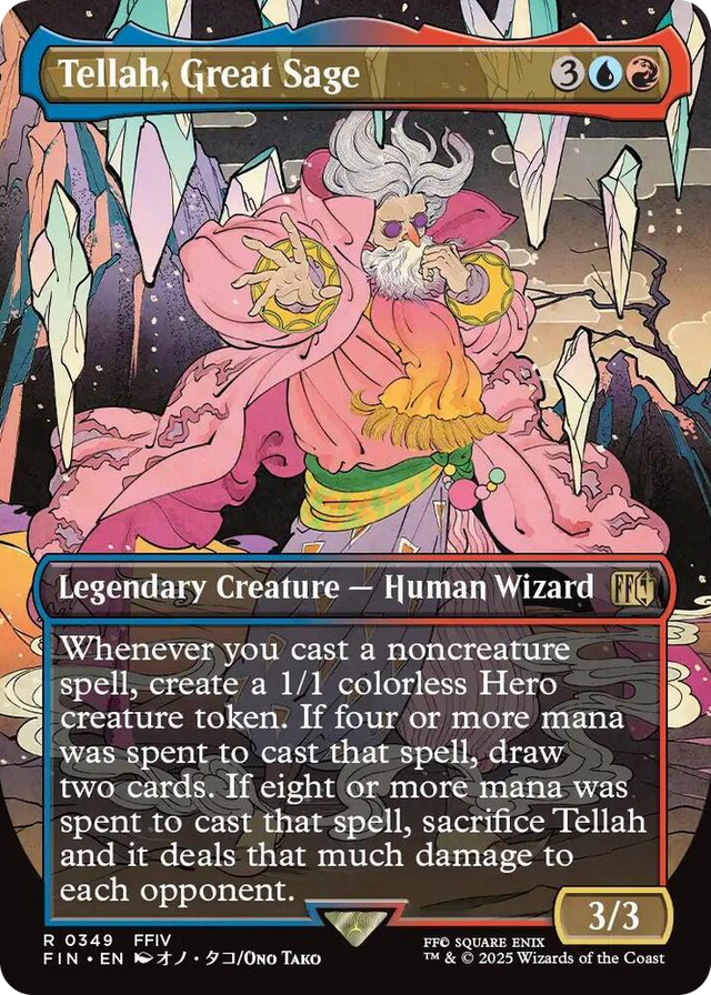 0349 Tellah, Great Sage (Borderless) R FINAL FANTASY