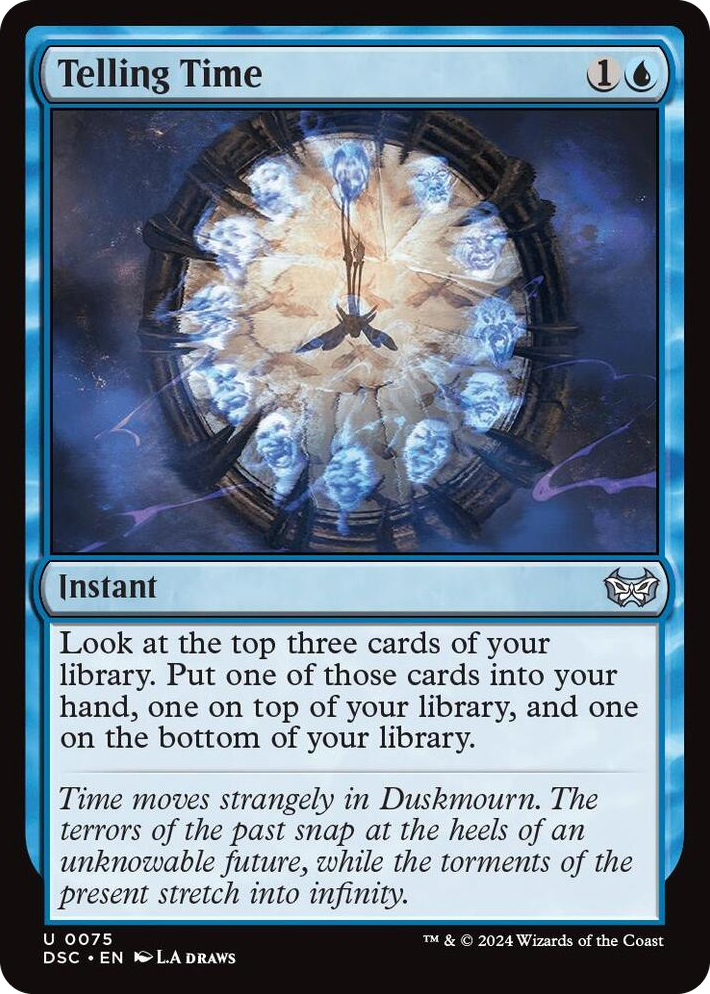 0075 Telling Time U Commander: Duskmourn: House of Horror