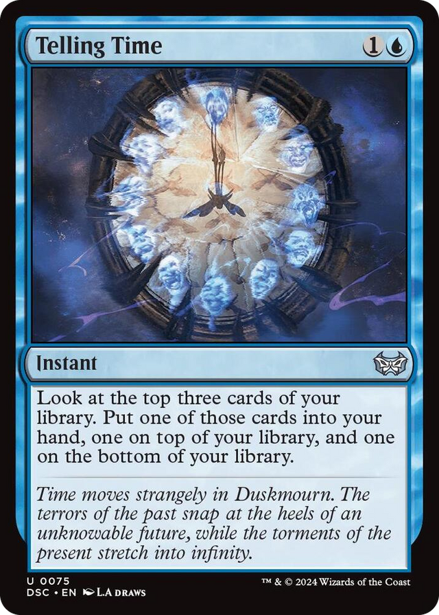 0075 Telling Time U Commander: Duskmourn: House of Horror