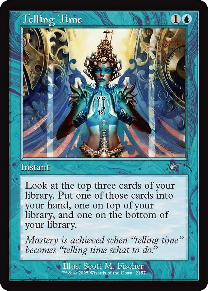 Telling Time (Retro Frame) #2157 U - Secret Lair Drop Series Pokemon card