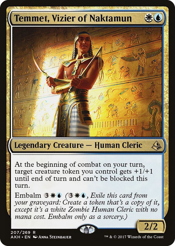 Temmet, Vizier of Naktamun #207 R - Amonkhet Pokemon card