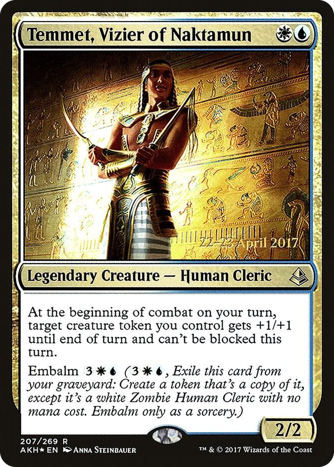 Temmet, Vizier of Naktamun #207 R - Prerelease Cards Pokemon card