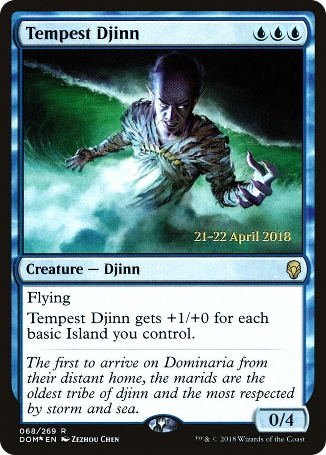0068 Tempest Djinn R Prerelease Cards