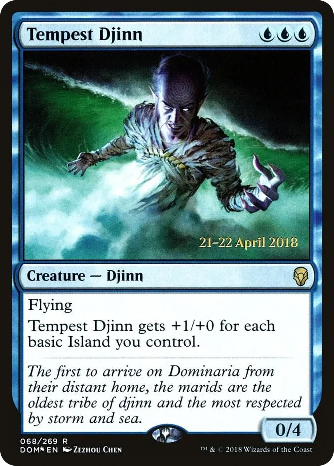 0068 Tempest Djinn R Prerelease Cards