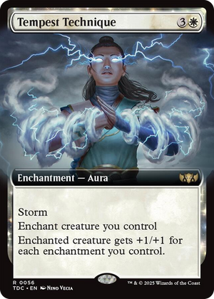 0056 Tempest Technique (Extended Art) R Commander: Tarkir: Dragonstorm