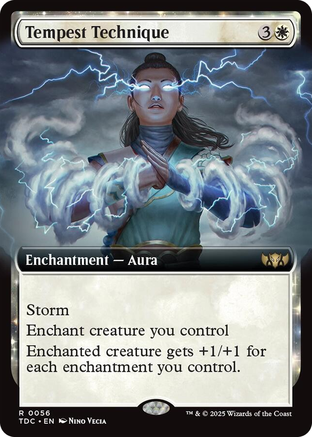 Tempest Technique (Extended Art) #56 R - Commander: Tarkir: Dragonstorm Pokemon card