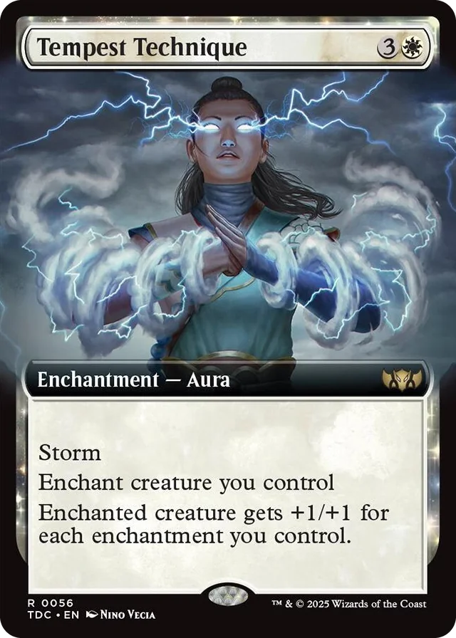 0056 Tempest Technique (Extended Art) R Commander: Tarkir: Dragonstorm