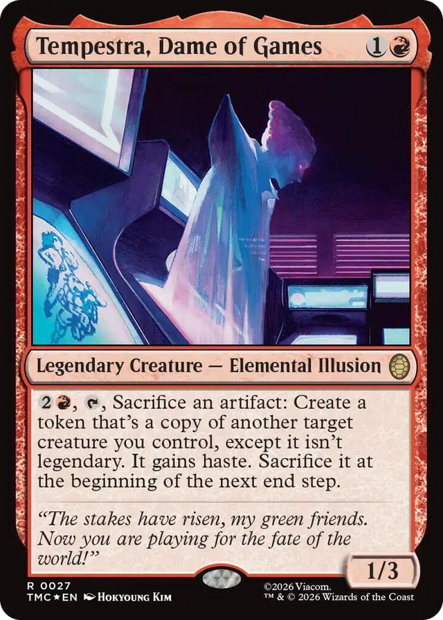 0027 Tempestra, Dame of Games (Surge Foil) R Commander: Teenage Mutant Ninja Turtles