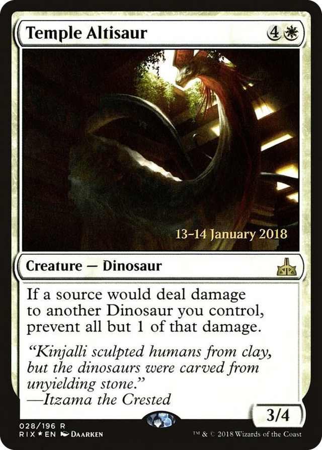 0028 Temple Altisaur R Prerelease Cards