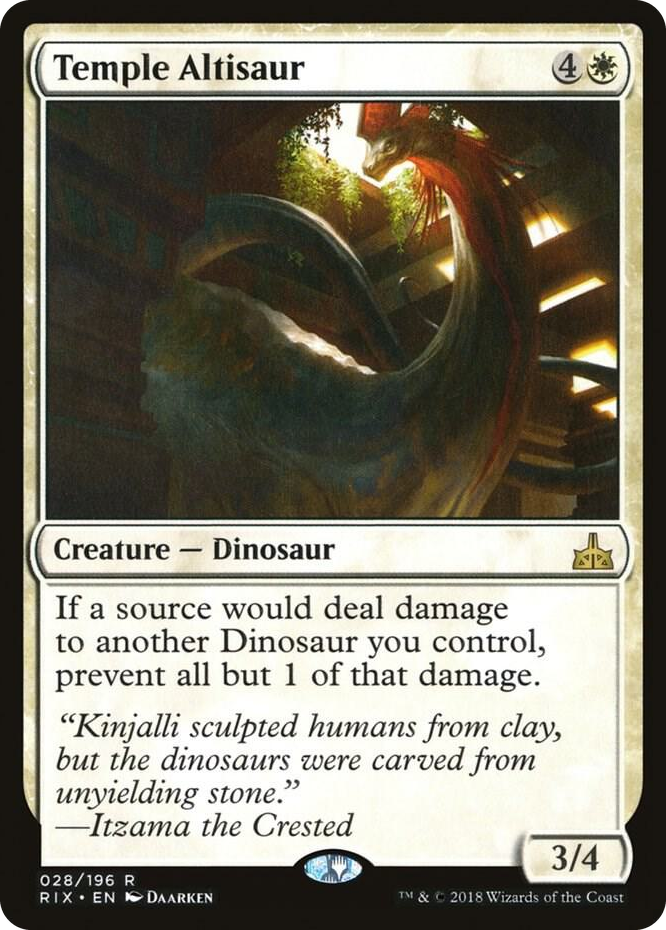 0028 Temple Altisaur R Rivals of Ixalan