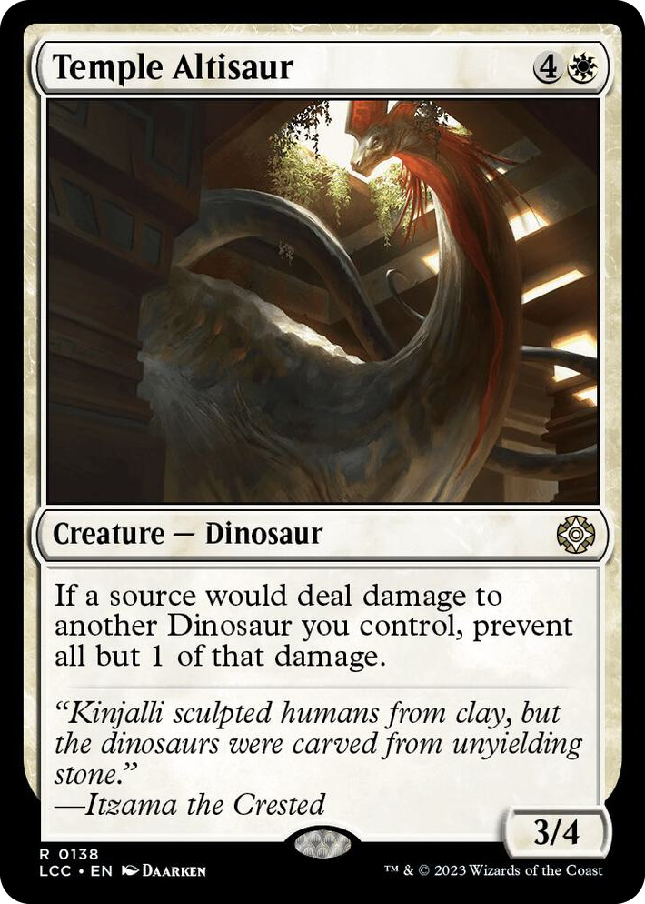0138 Temple Altisaur R Commander: The Lost Caverns of Ixalan