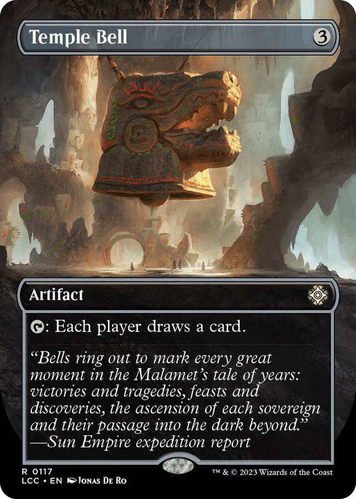 Temple Bell (Borderless) #117 R - Commander: The Lost Caverns of Ixalan Pokemon card