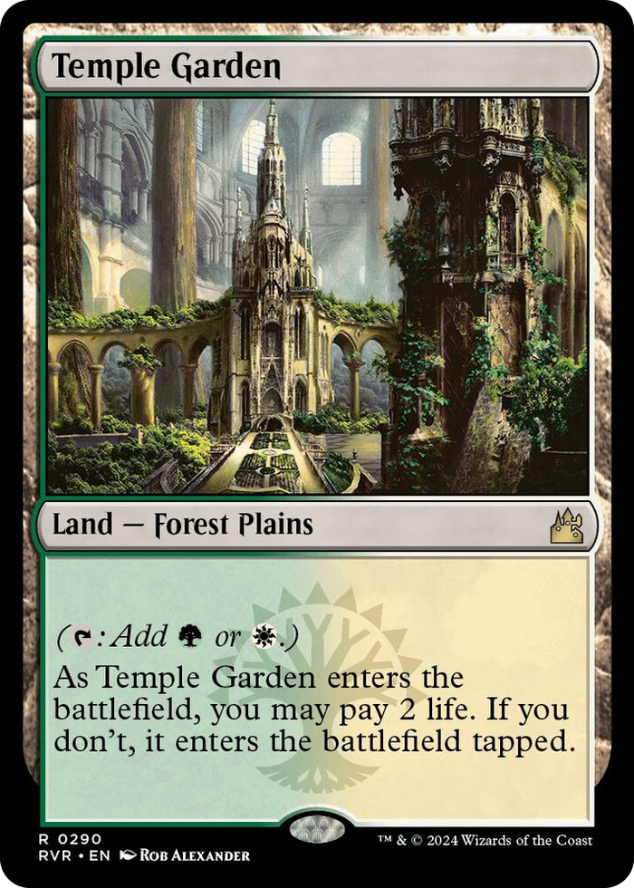 Temple Garden #290 R - Ravnica Remastered Pokemon card