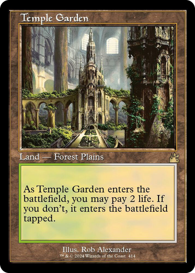 0414 Temple Garden (Retro Frame) R Ravnica Remastered