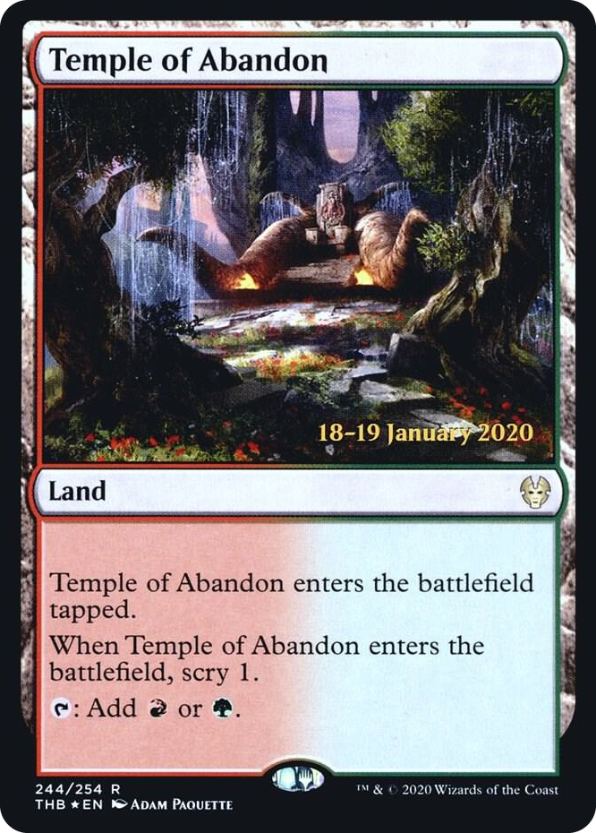 0244 Temple of Abandon R Prerelease Cards