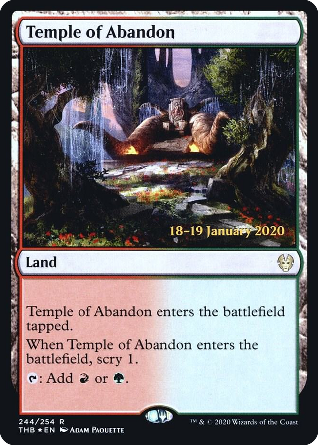 0244 Temple of Abandon R Prerelease Cards