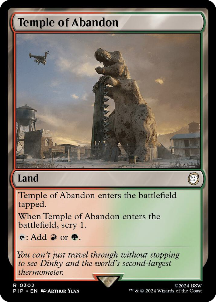 0302 Temple of Abandon R Universes Beyond: Fallout