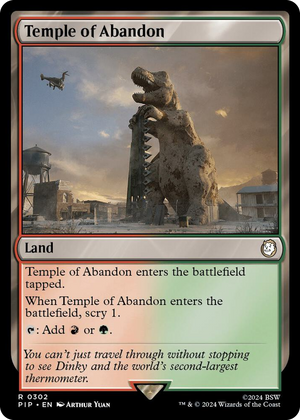 0302 Temple of Abandon R Universes Beyond: Fallout