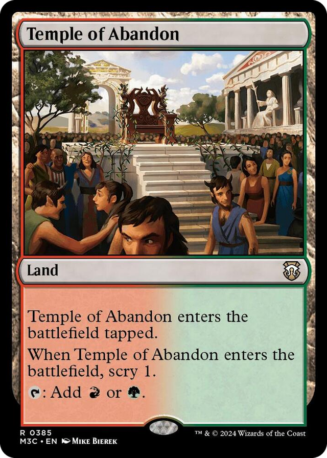 0385 Temple of Abandon R Commander: Modern Horizons 3