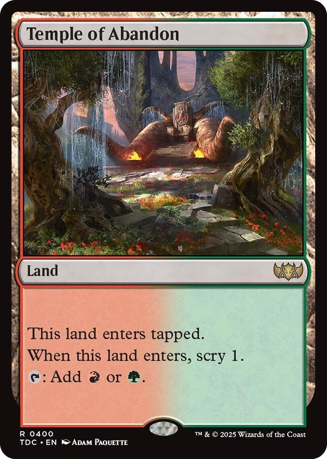 0400 Temple of Abandon R Commander: Tarkir: Dragonstorm