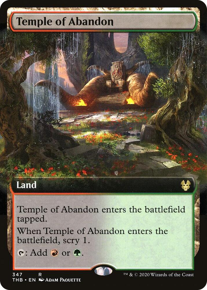 0347 Temple of Abandon (Extended Art) R Theros Beyond Death