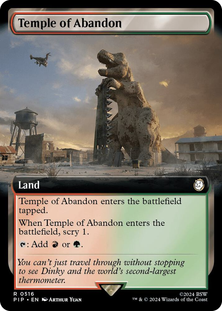0516 Temple of Abandon (Extended Art) R Universes Beyond: Fallout