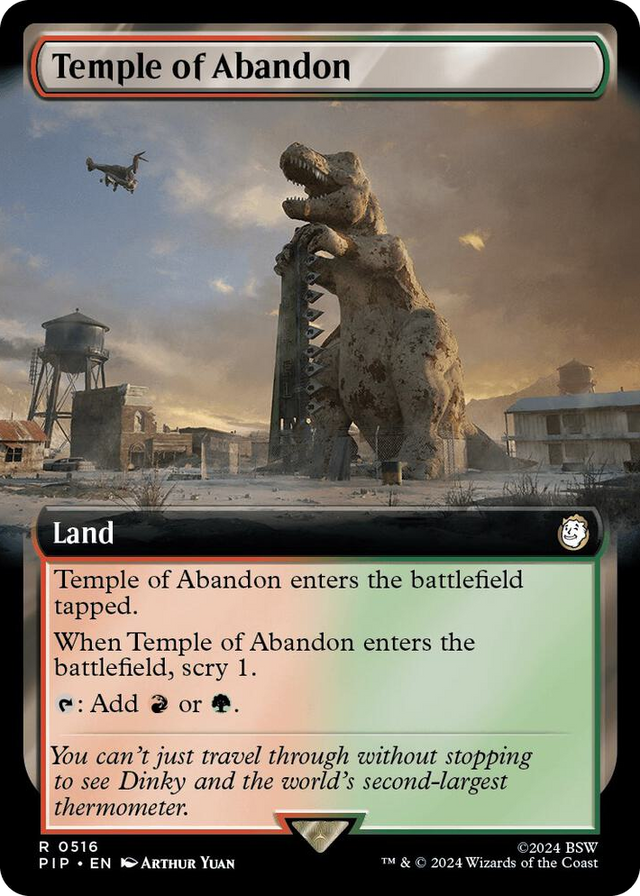 0516 Temple of Abandon (Extended Art) R Universes Beyond: Fallout