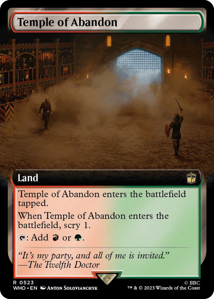 0523 Temple of Abandon (Extended Art) R Universes Beyond: Doctor Who